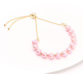 Honora Goldclad SS Cultured Blush Pearl Adjustable Box Chain Bracelet